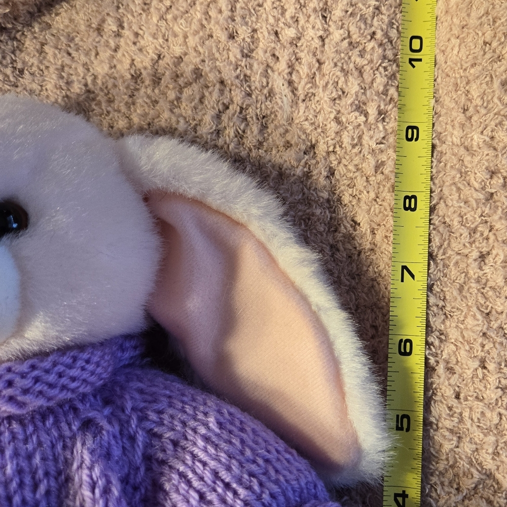Plush Easter Rabbit  9 1/2" - Picture 5 of 6